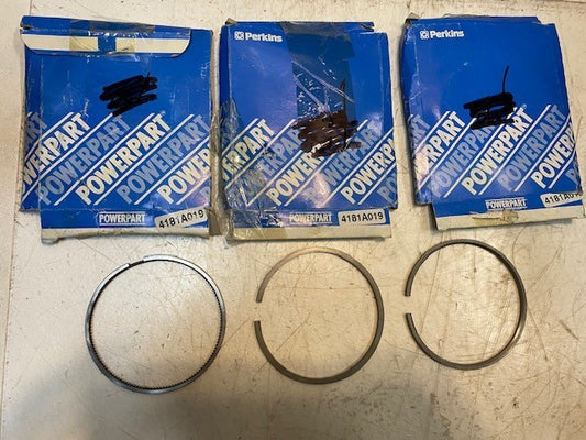 3 Quantity of Perkins Power Part 4181A019 Piston Ring Sets (3 Pcs Each Set)