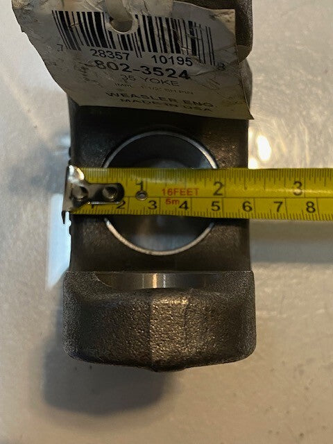 Weasler 35 Yoke 802-3524 IMPL 1-1/2" SH PIN 35011-QC 38mm Bore