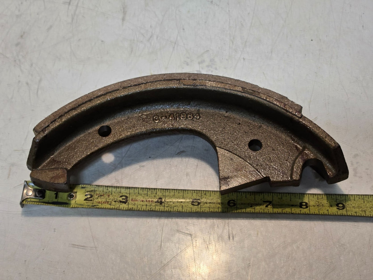 Brake Shoe C-41864 for Caterpillar | 11" x 1-3/4" Shoe Size | 8-1/4" Pad Length