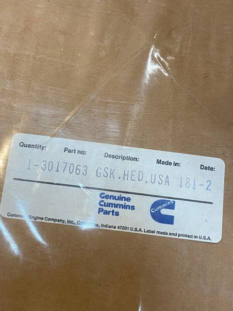 3 Quantity of Cummins 3017063 Cylinder Head Gaskets (3 Quantity)