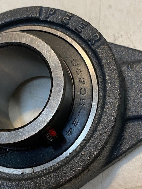 2 Quantity of PEER 2-Bolt Flange Bearings FT208 UC208-24 | 38mm Bore (2 Qty)