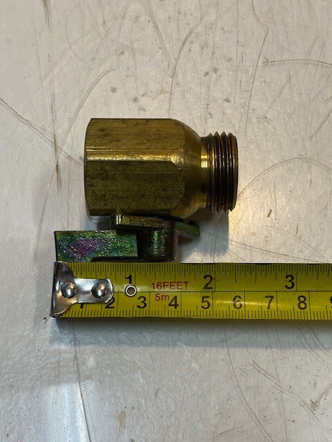 2 Quantity of Brass Garden Hose Shut-Off Valves 27mm Thread 48mm L (2 Qty)