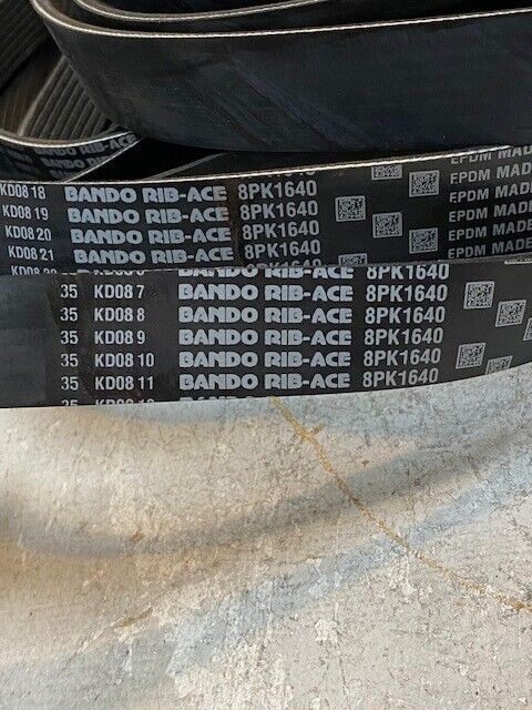 10 Quantity of Bando Rib-Ace 8PK1640 Serpentine Belts (10 Quantity)