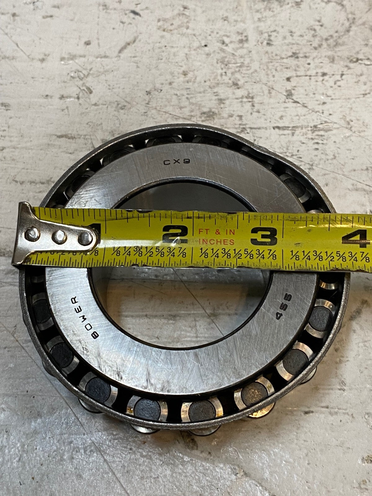 6 Bower 455 CX9 Tapered Roller Bearings (6 qty)