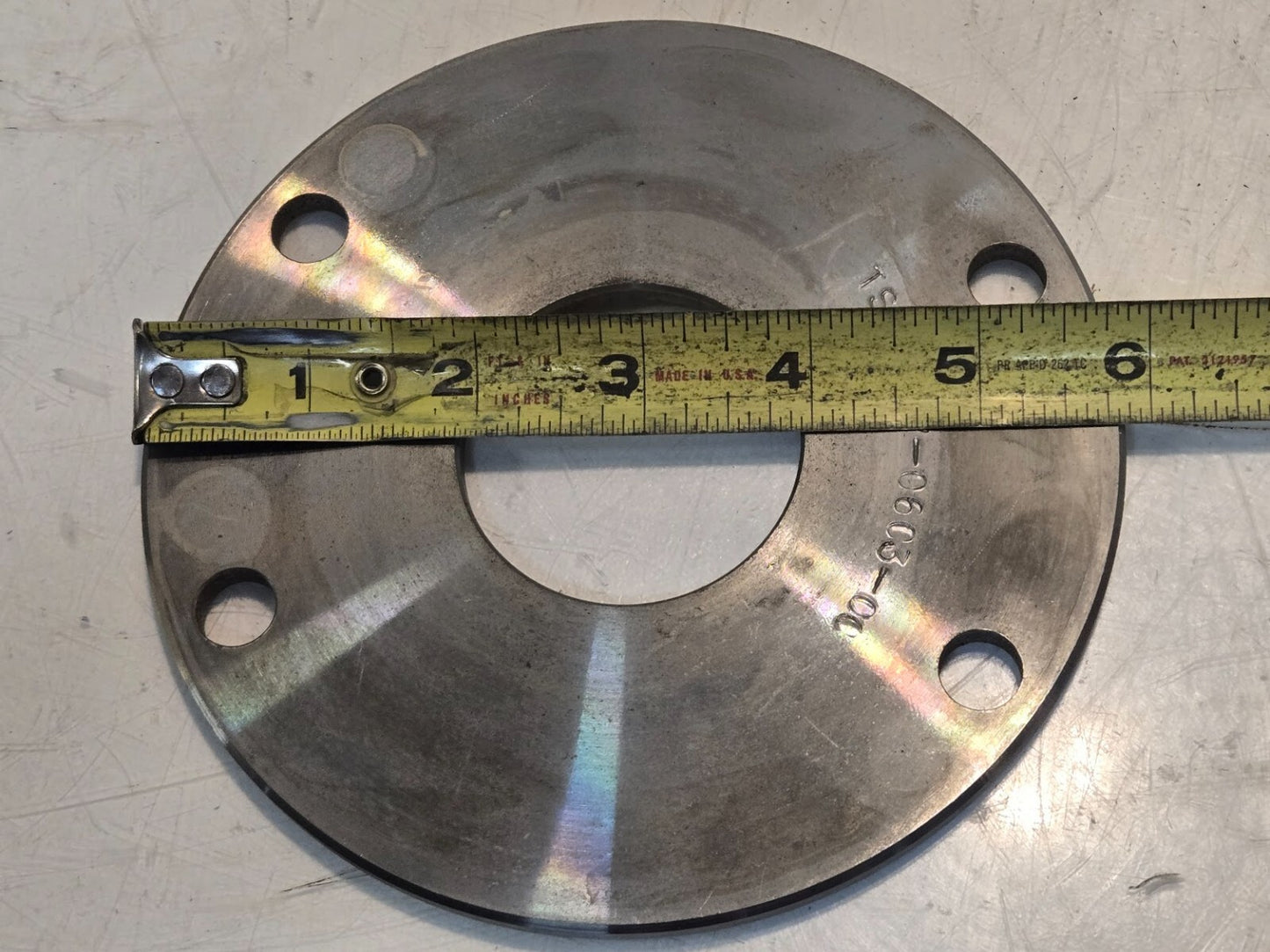 Pump Retainer Plate TS-6397-0603-00 for TSC | 149 mm OD | 12mm Mounting Holes