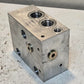 Hydraulic Manifold 6"x4 5/8"x3" Block | 3 Inlets | 2 Plugs | 3 Mounting Holes