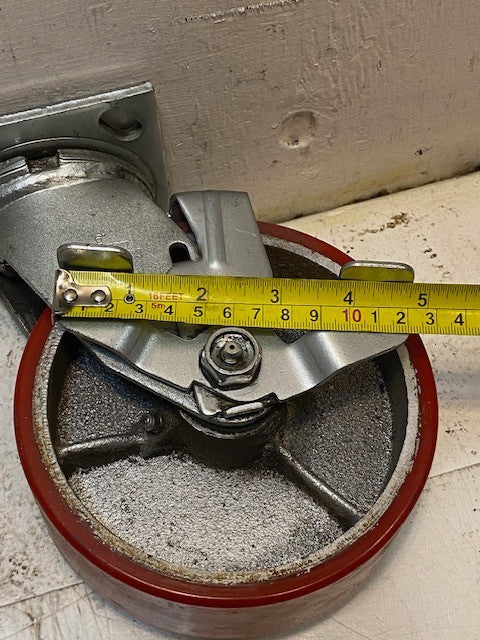 2 Quantity of Colson 6" Swivel Caster Red Wheels 6x2 (2 Quantity)