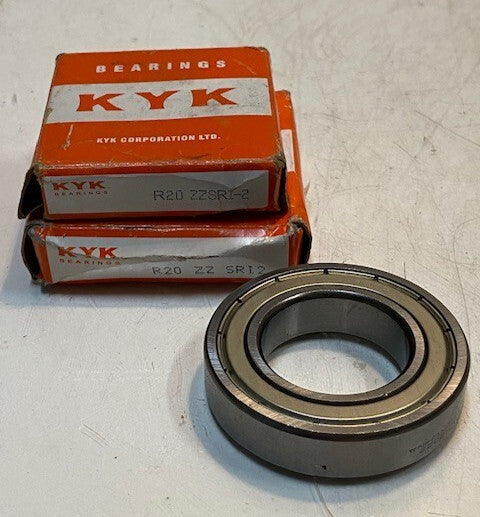 2 Quantity of KYK Bearing R20-ZZ-SRI2 | 57mm OD 31mm Bore 13mm Thick (2 Qty)