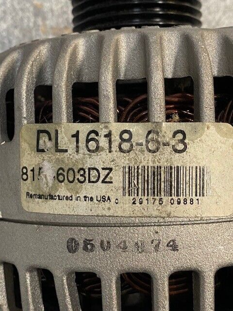 Duralast Remanufactured Alternator DL1618-6-3, 8156603DZ