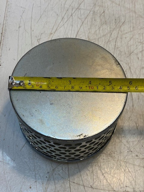 Zinc-Plated Steel Water & Trash Suction Strainer Filter 57mm Opening 5-3/4" Dia.