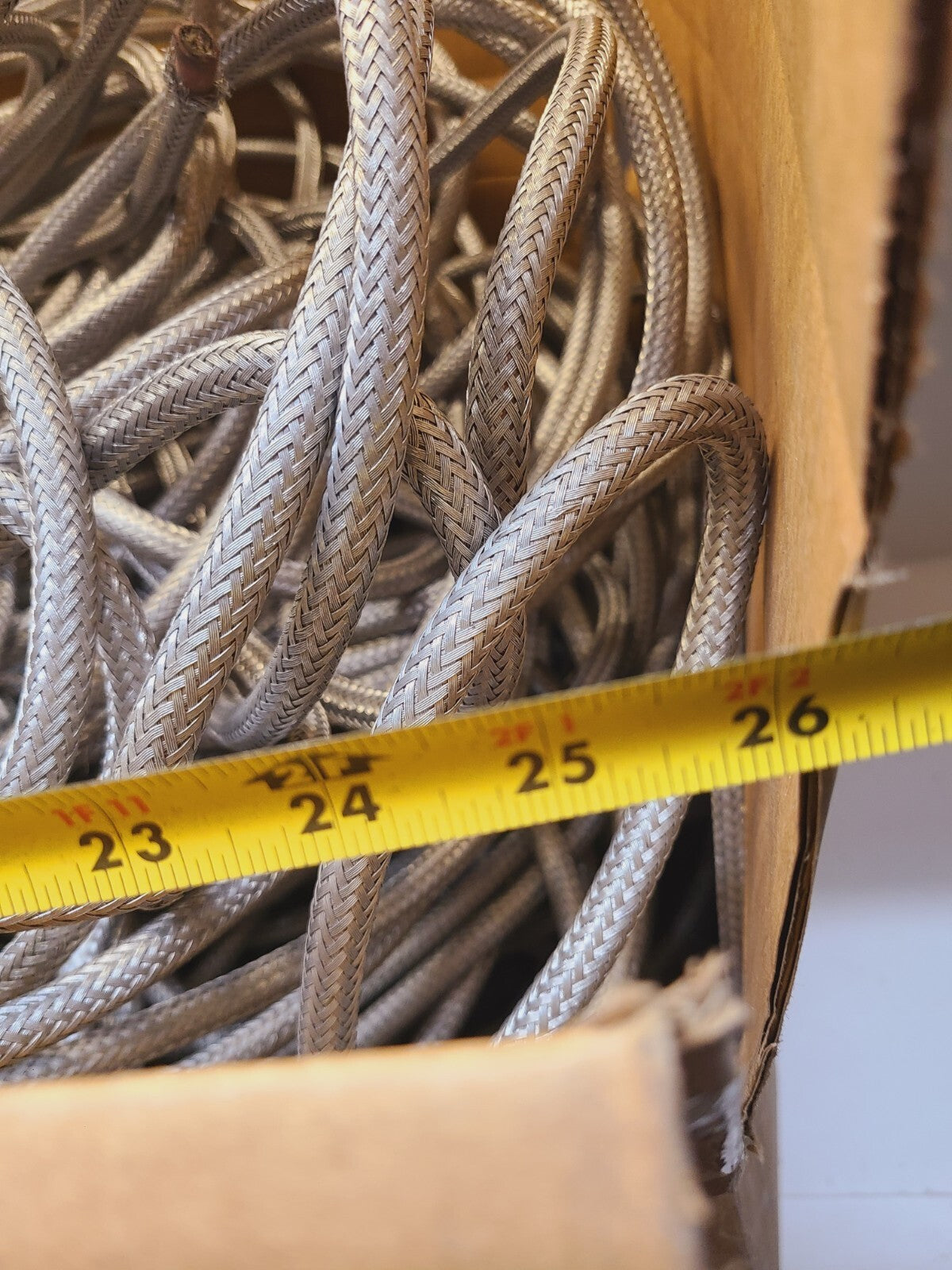 79 Lbs of 304 Braided Cable Sleeving & Wire 1/2" Thickness 2 conductors (79 Lbs)