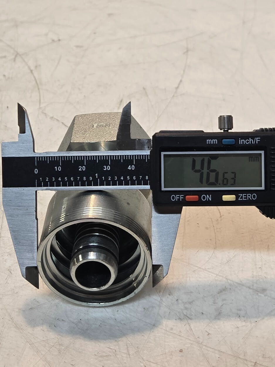 Eaton 4S-12 25S Hydraulic Hose Fitting | 1" Threaded x 4 Wire Spiral Fitting