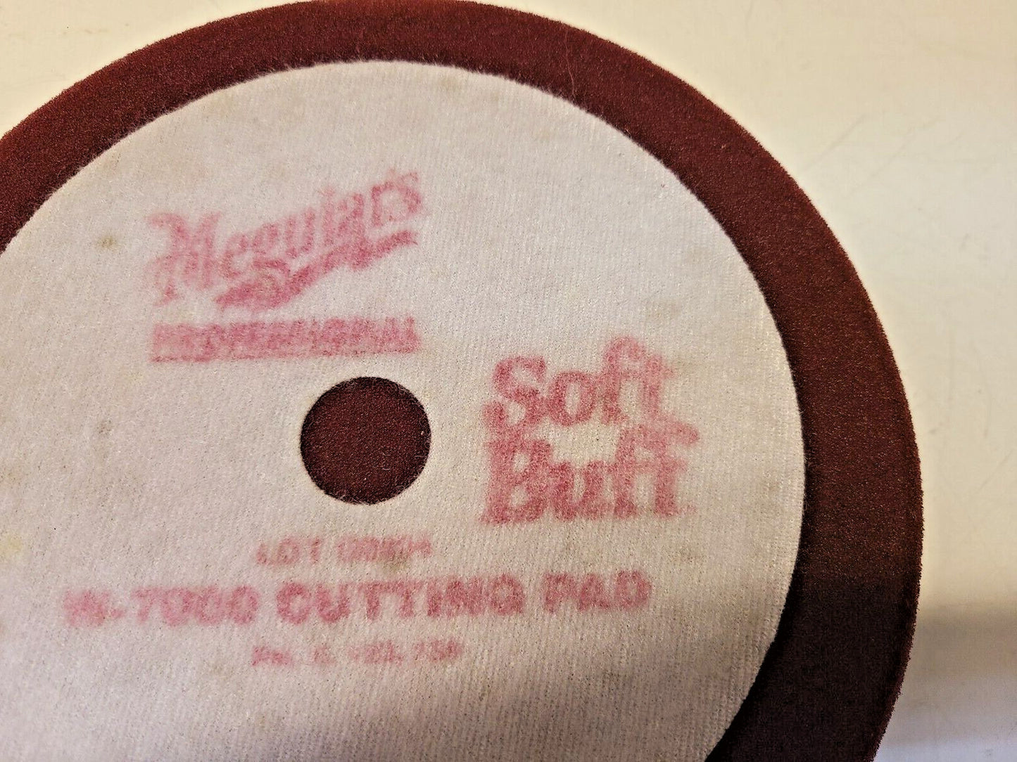 2 Qty. of Meguiar's Soft Buff 8" Red Velcro Foam Cutting Pads W-7000 (2 Qty)