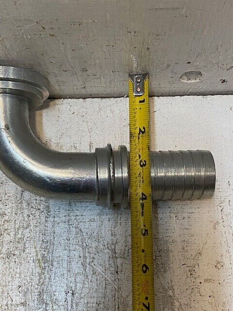 Gates 24C2-32FL90-5085 Hydraulic Coupling Fitting 33mm ID 8" Long