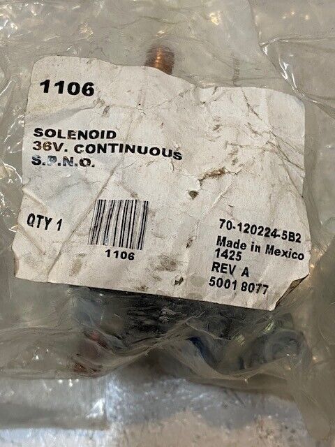 3 Quantity of 70-120224-5B2 Solenoids 36V Continuous 70-120224-5 | 1106 (3 Qty)