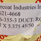 6 Quantity Of Rollercoat Industries Ductor 3.687x5.375 | 45/50 | 8CD6-355-3 (6)