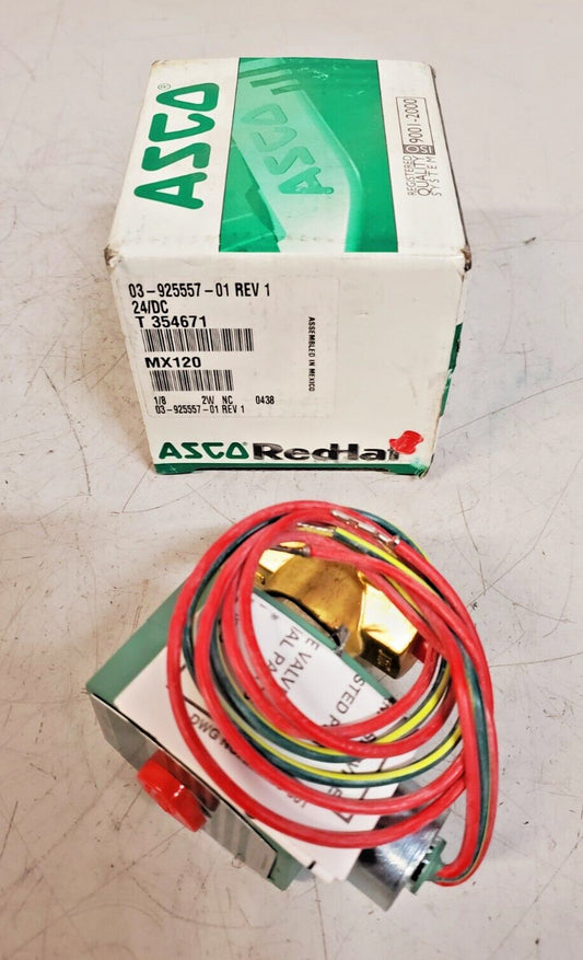 Asco Red Hat Solenoid Valve MX120 | 1/8 | 304683 T354671 | 03-925557-01 REV1