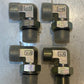 4 Quantity of Elbow Fittings 3X A-12 | 27mm Thread 15mm ID 30mm Thread (4 Qty)