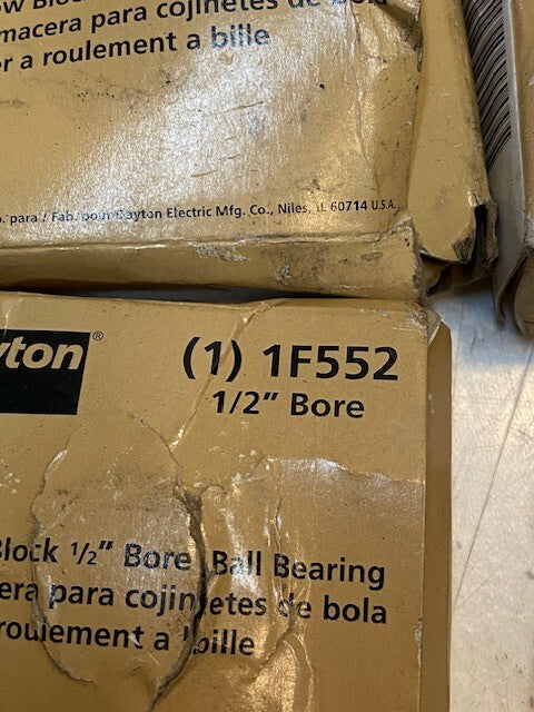 3 Quantity of Dayton 1F552 Ball Bearing Flange Units (3 Quantity)