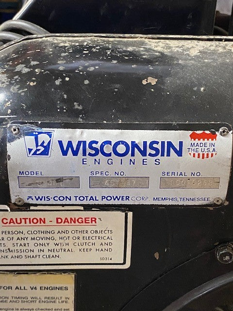 Wisconsin Total Power Corp. Engine Model VH4DT | VH4D Serial #00010258 | XLD-253