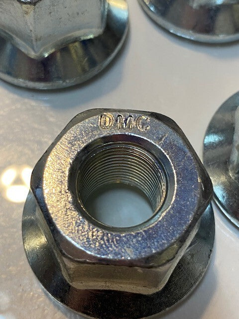 8 Qty of DMC Hex Flange Lug Nuts 14mm ID Thread 41mm OD 28mm Hex Dia. (8 Qty)