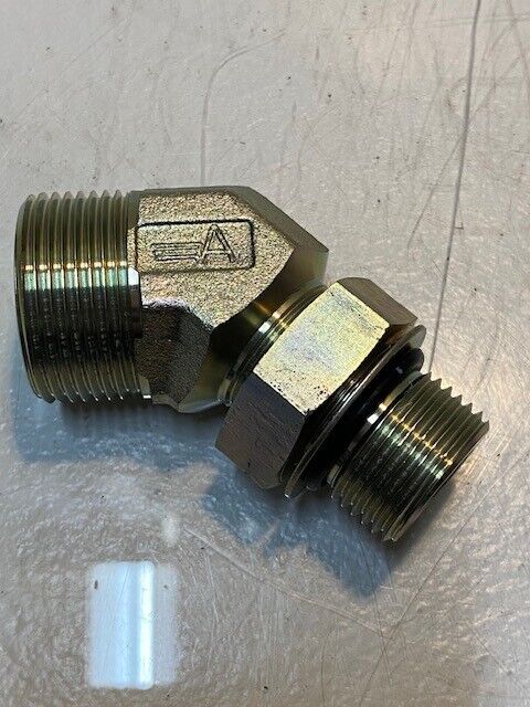 New Holland Elbow Fitting 85803487 | 36mm Thread 21mm ID 27mm Thread 15mm ID