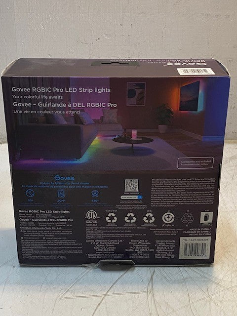 Govee Smart RGBIC Pro 49.2ft LED Strip Lights 64+ Scenes & Music Sync 1806296