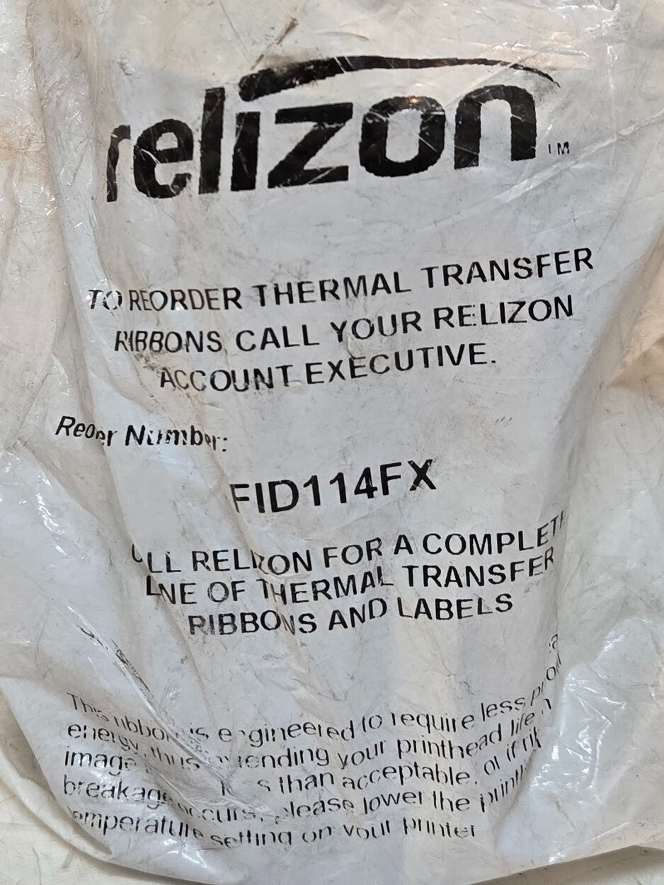 3 Quantity of Relizon FID114FX Thermal Ribbons | 114.0 mm x 450.0 m (3 Quantity)