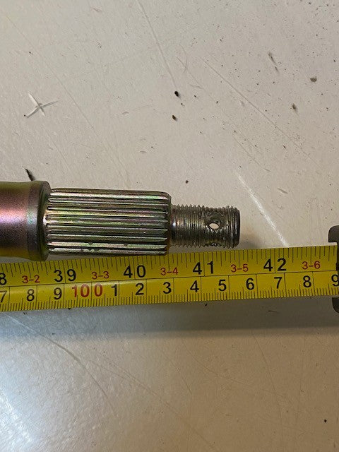 Rear Axle 179-4-04-08-C | 41-1/2" Long 16mm End 25mm Thread 24-Spline 100mm OD