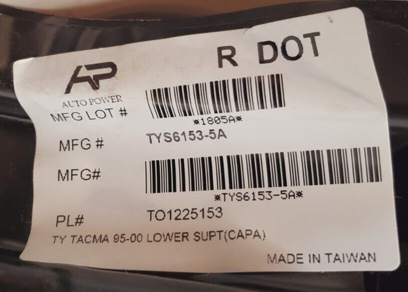 AP Lower Radiator Support Tie Bar Toyota Tacoma 95-00 TYS6153-5A 1805A