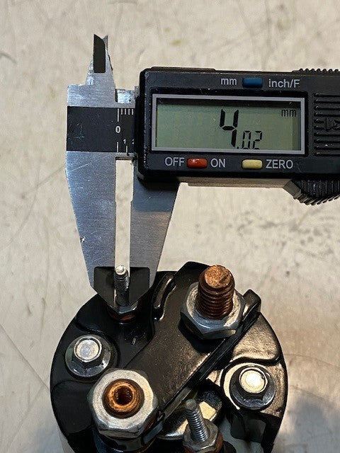 Solenoid 7-575 | 12V | 4-3/4" Tall 60mm OD 9mm Thread 4mm Thread
