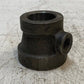 UFF Black Pipe Fitting Reducing Tee Cast Iron 2" x 1-1/2" 300 Psi C128