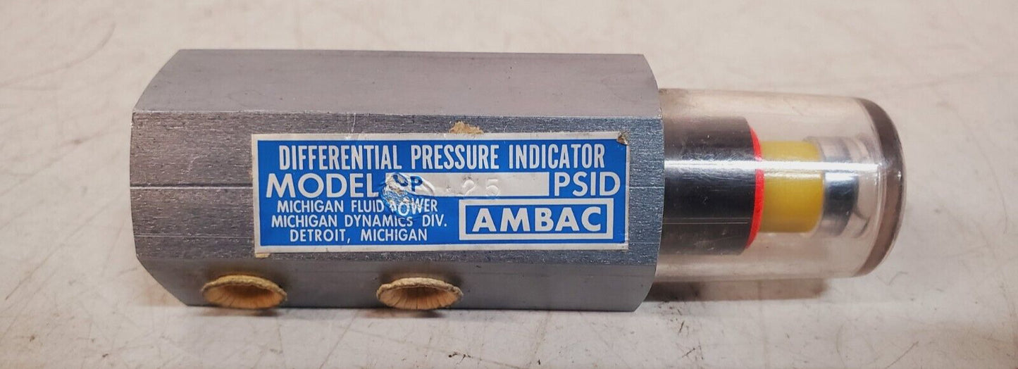 Ambac Differential Pressure Indicator DP-25 PSID