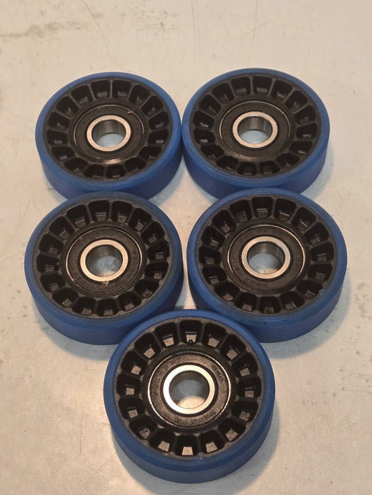 5 Quantity of Escalator Rollers | 3 in Diameter 22 mm Wide 17 mm Bore (5 Qty)