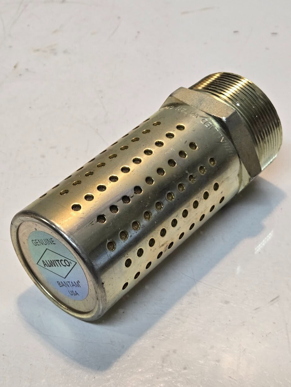 Alwitco Bantam Muffler B168 | 5.5" Long 2" MPT 60.3mm Hex 46.2mm ID