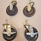 4 Quantity of 4" Black Swivel Casters (4 Qty)