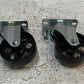 2 Pack of Swivel Caster Steel Wheels 95mm Base 86mm OD 29mm Treadwidth (2 Qty)