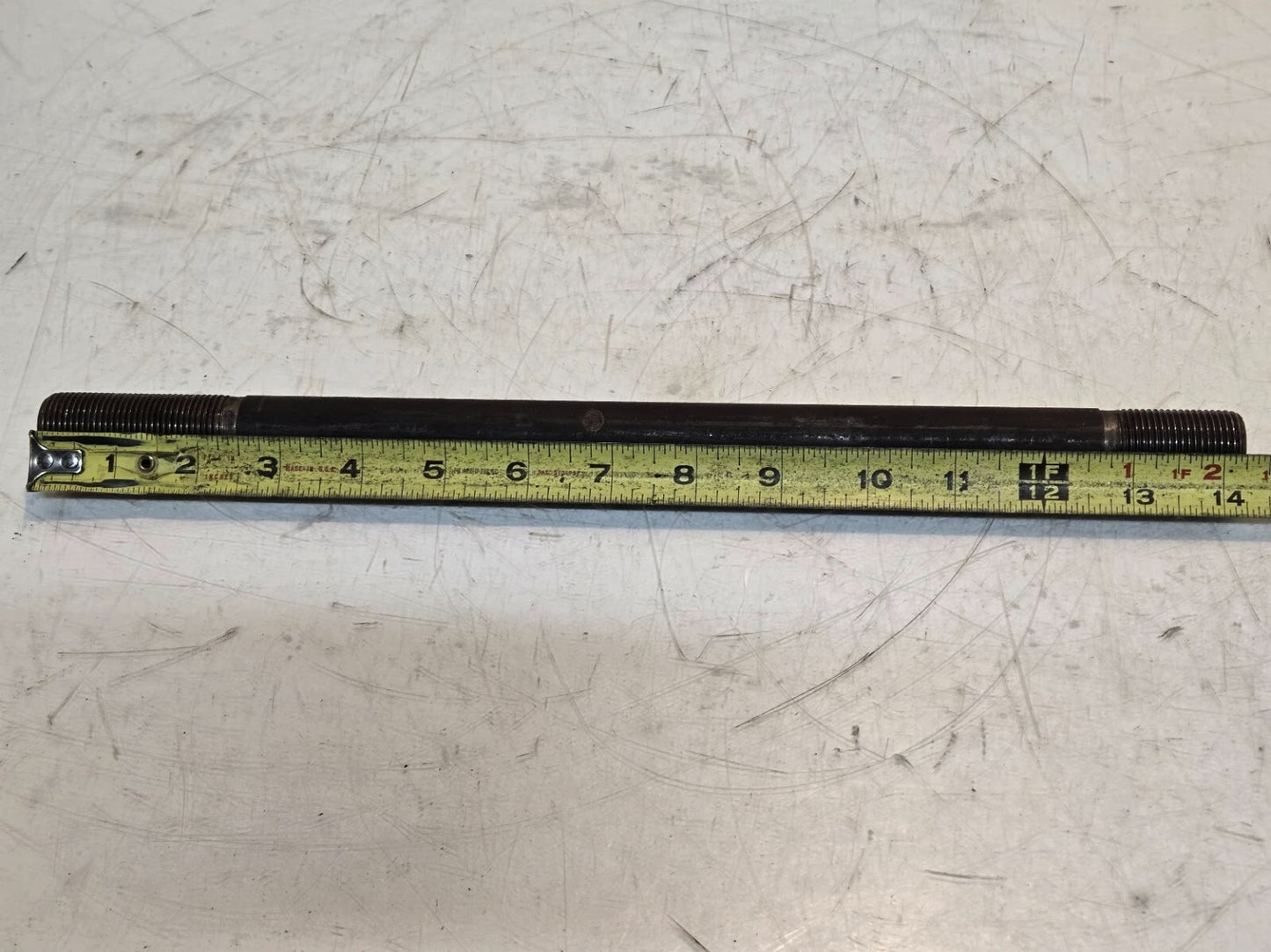 9 Quantity of 14-1/4" x 7/8" Studs | 2-1/2" and 1-1/2" Threaded Ends (9 Qty)