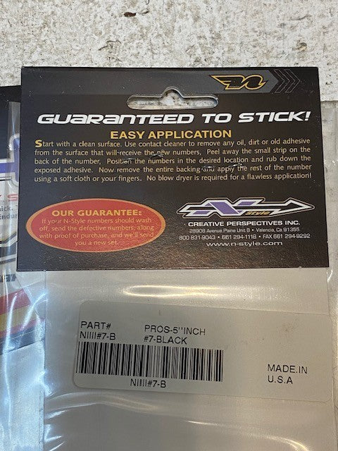 4 Quantity of N-Style Pros4 Black #7 | 3/Pk NIIII#7-B 5" x 3" (12 Pcs Total)