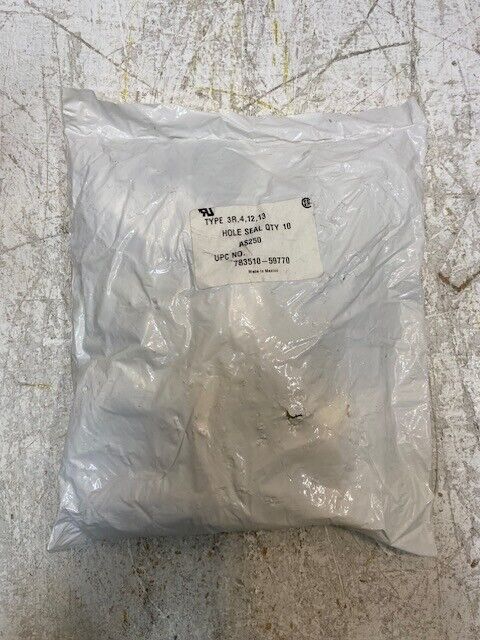 Bag of 10 Qty of Hoffman Hole Seals 59770 | AS250 | 783510-59770