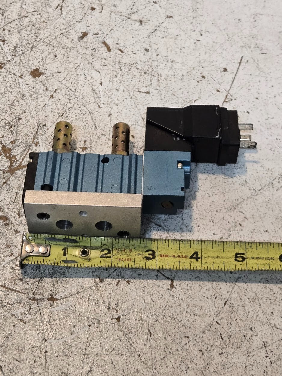 MAC Valves 411A-BOA-DM-DDAJ-1JM with Manifold Block and Solenoid DMB-DDAJ-1JM