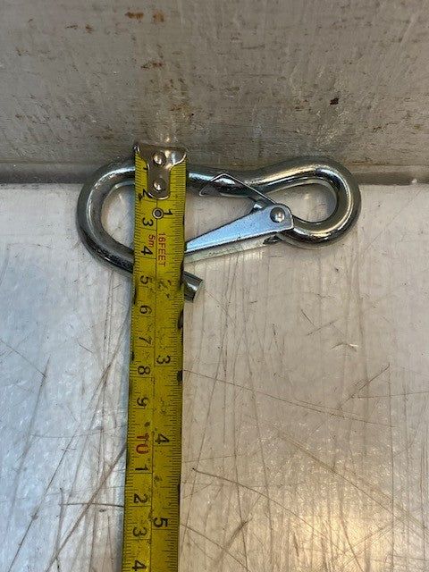 Bag of 50 Heavy Duty Steel 4-Inch Utility Safety Snap Hooks Made in Taiwan