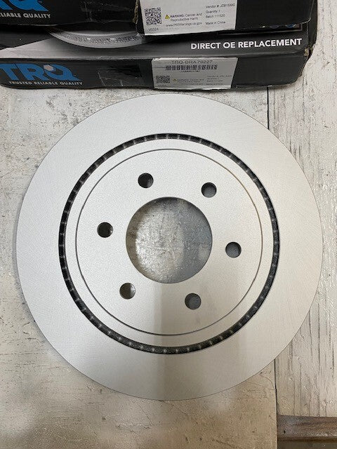 Set of 2 TRQ G-Coated Premium Disc Brake Rotors BRA79227 (2 Quantity)
