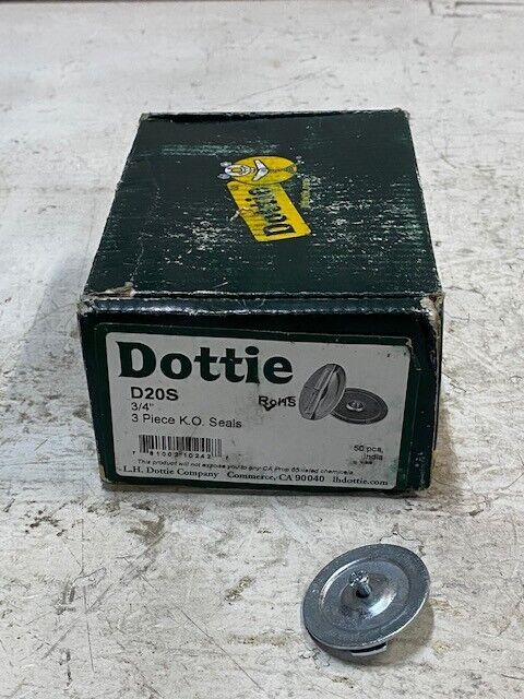 200 Pack of Dottie D20S 3/4" 3 Piece K.O. Seals (200 Quantity)