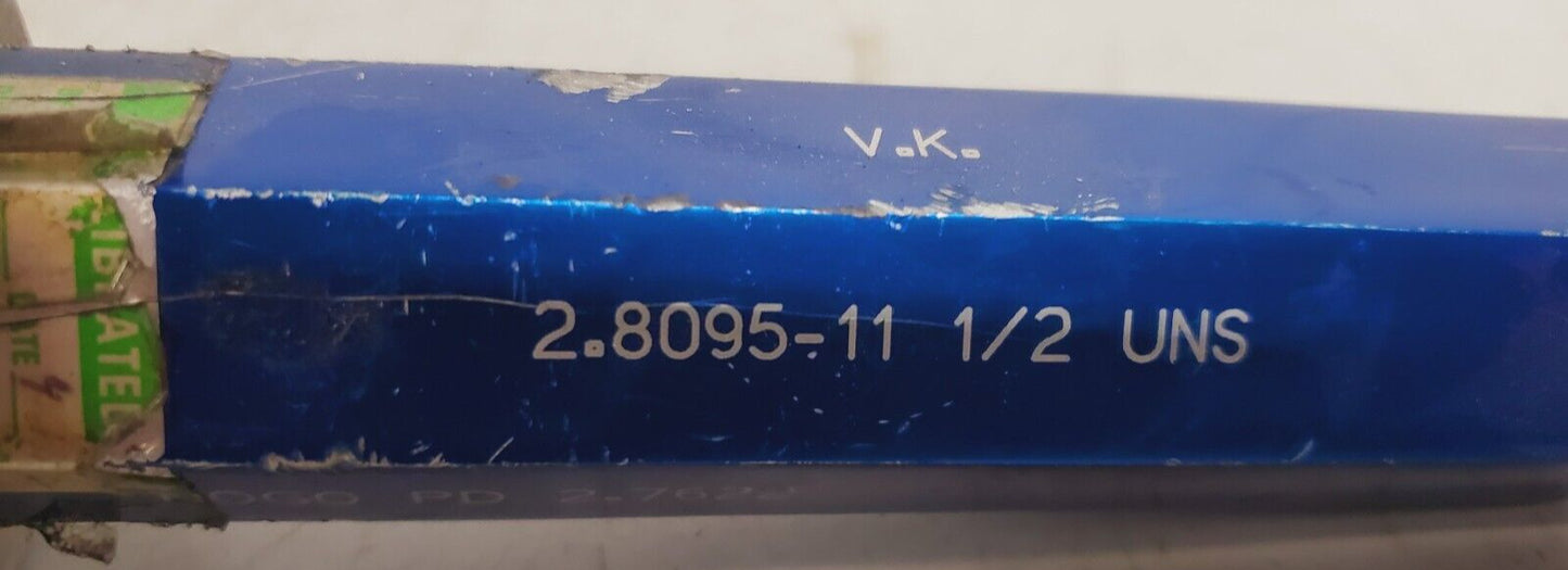 V.K. Thread Plug Gage NOGO PD 2.7622 | WB-3080 | 2.8095-11 | 1/2 UNS