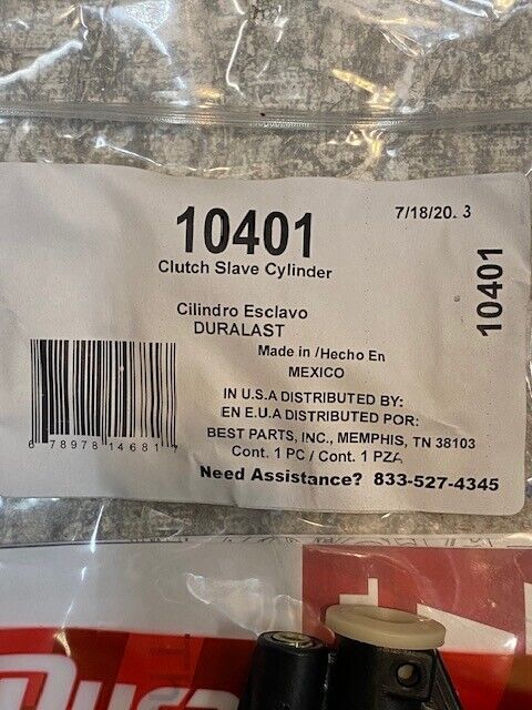 Duralast 10401 Clutch Slave Cylinder D-21195 | VC-17366 | SAEPA66