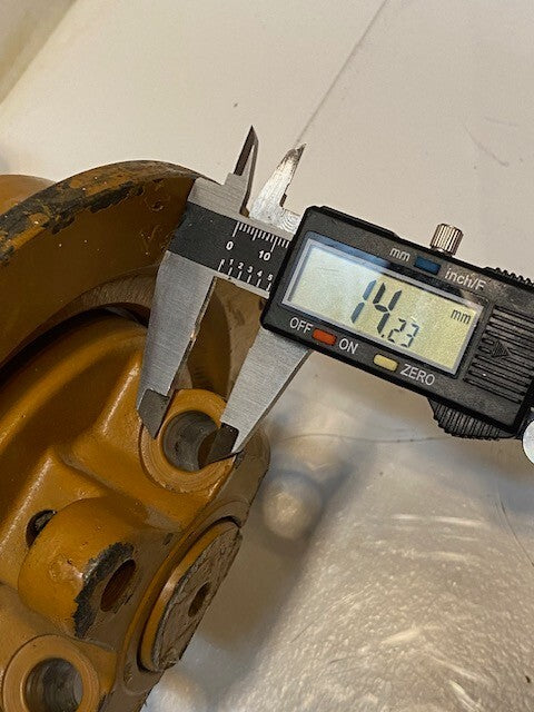 Bottom Track Roller L285 | 9" Long 7-1/2" Dia. 14mm Bolt Holes