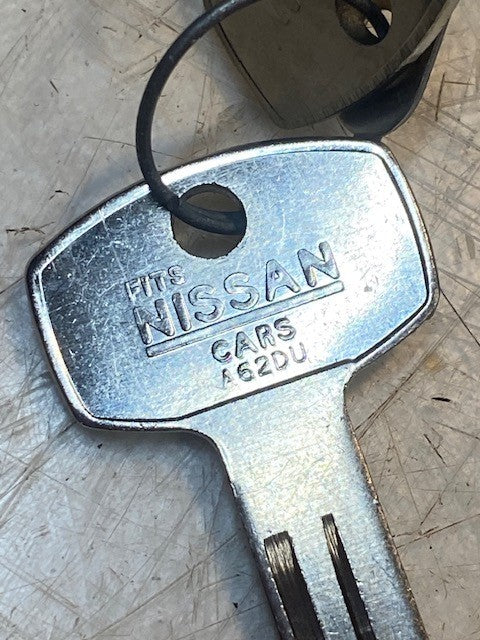 2 Quantity of Nissan Ignition Lock Cylinder w/ Keys A62DU (2 Quantity)