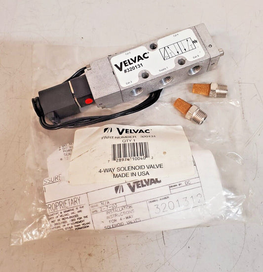 Velvac Four-Way Electronic Solenoid Air Valve 320131 | 3201312