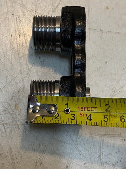 A/C Compressor Adapter Fitting 25mm Thread 14mm ID 3-1/8" L 1-1/4" W 1-1/2" H